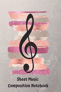 Sheet Music Composition Notebook