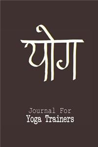 Journal for Yoga Trainers