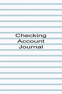 Checking Account Journal