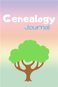 Genealogy Journal: Family Tree Journal & Our Family History Research Notebook - Charts Forms Diary To Draw Write In (110 Pages, 6 x 9 in) Gift For Family, Students, Ki