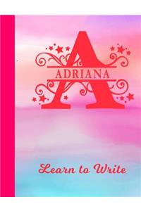 Adriana Learn to Write