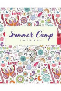 Summer Camp Journal: Colorful Camping Journal Travel Activity Planner Notebook - RV Logbook Hiking Checklist Keepsake Memories For Kids Boys Girls Adults Family- 8x10 12