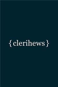 Poetic Form (Clerihews ) Notebook
