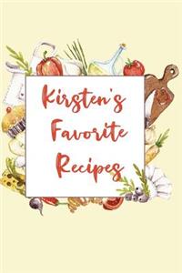 Kirsten's Favorite Recipes