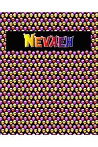 120 Page Handwriting Practice Book with Colorful Alien Cover Nevaeh