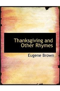 Thanksgiving and Other Rhymes