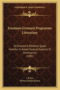 Erasmiani Gymnasii Programma Litterarium