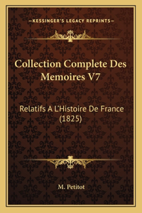 Collection Complete Des Memoires V7
