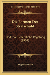 Die Formen Der Strafschuld