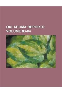 Oklahoma Reports Volume 83-84
