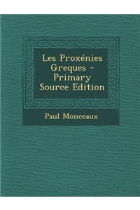 Les Proxenies Greques