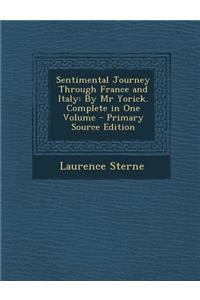 Sentimental Journey Through France and Italy