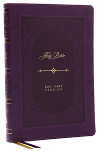 KJV Holy Bible: Giant Print Thinline, Purple Leathersoft, Red Letter, Comfort Print (Thumb Indexed): King James Version (Vintage)