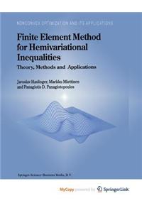 Finite Element Method for Hemivariational Inequalities