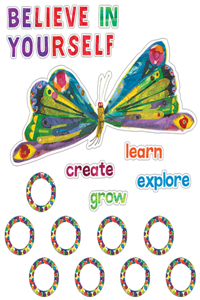 The Very Hungry Caterpillar(tm) Believe in Yourself Bulletin Board Set