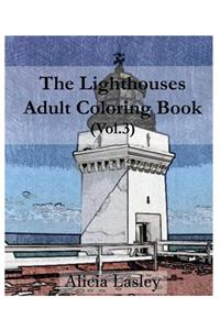Lighthouses: Adult Coloring Book, Volume 3