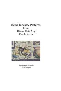 Bead Tapestry Patterns Loom Dinner Plate 2 by Carole Keene