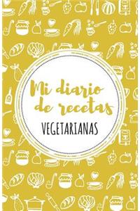 Mi diario de recetas Vegetarianas: Amarillo