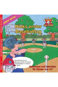 German Nick's Very First Day of Baseball in German