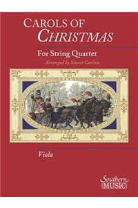 Carols of Christmas for String Quartet Viola Book Only Oart