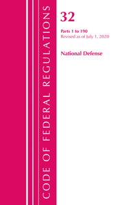 Code of Federal Regulations, Title 32 National Defense 1-190, Revised as of July 1, 2020