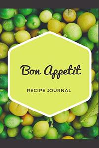 Recipe Journal Bon Appetit