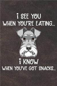 I See You When You're Eating I Know When You've Got Snacks