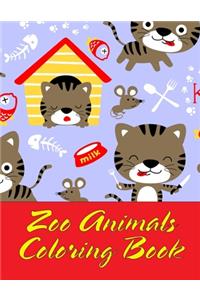 Zoo Animals Coloring Book