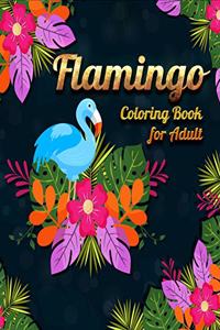 Flamingo Coloring Book for Adult