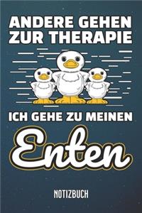 Therapie Enten Notizbuch