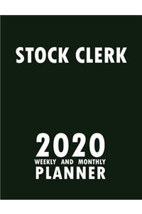 Stock Clerk 2020 Weekly and Monthly Planner