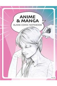 Anime Manga Blank Comic Notebook