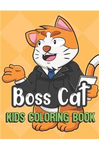 Boss Cat Kids Coloring Book