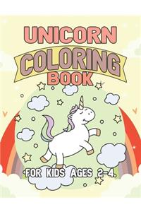 Unicorn Coloring Book for Kids Ages 2-4