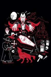 Vampire Halloween Lined Notebook