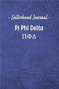 Sisterhood Journal Pi Phi Delta