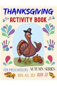 Thanksgiving Activity Book for Preschoolers