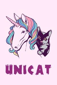 Pferde und Katzen Unicorn Notizbuch