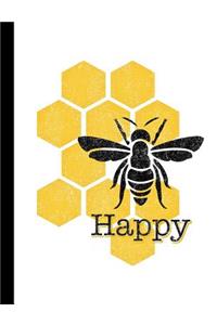Honeycomb Bee Happy Composition Notebook
