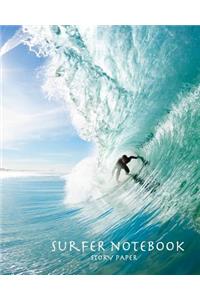 Surfer Notebook Story Paper