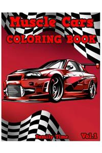 Muscle Cars Coloring Book