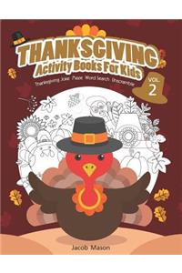 Thanksgiving Activity Books For Kids VOL.2