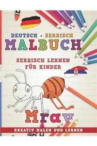 Malbuch Deutsch - Serbisch I Serbisch Lernen F