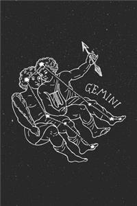 Gemini Zodiac Lined Notebook Journal