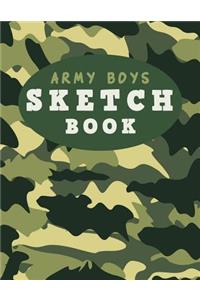 Army Boys Sketch Book
