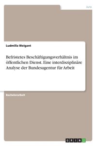 Befristetes Beschäftigungsverhältnis im öffentlichen Dienst. Eine interdisziplinäre Analyse der Bundesagentur für Arbeit