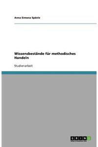 Wissensbestände für methodisches Handeln