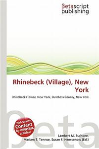 Rhinebeck (Village), New York