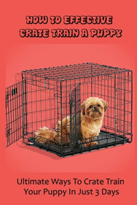 How To Effective Crate Train A Puppy