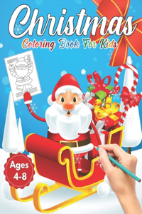 Christmas Coloring Book for Kids Ages 4-8
